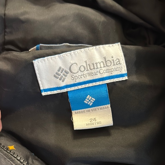 Columbia Kids' Black Snowsuit with Colorful Print Size 24 Months - Picture 4 of 4